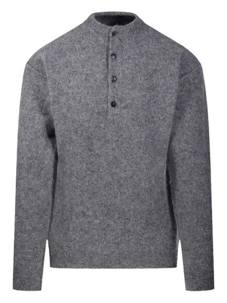 Haikure Button-fastening Sweater - Grey 