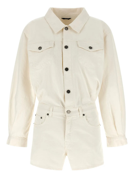  Haikure Elle Authentic Lax Button-up Playsuit - Neutrals 