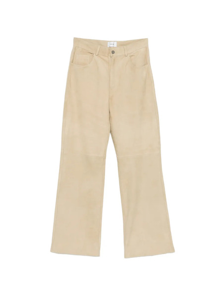  Haikure Pocket Leather Trousers - Neutrals 