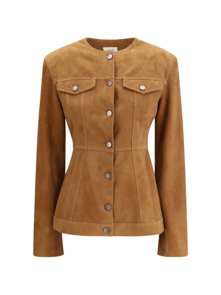  Haikure Pocket Suede Jacket - Brown 