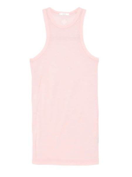  Haikure Racer-back Wool Top - Pink 