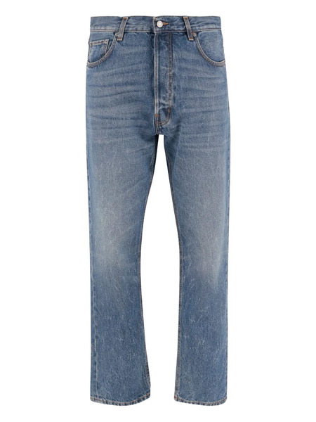  Haikure Washed Five-pocket Jeans - Blue 