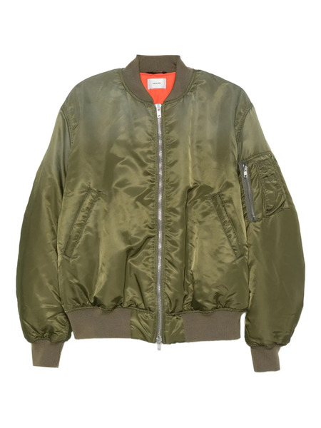  Haikure Zip-front Bomber Jacket - Green 