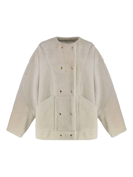  Halfboy Buttoned Sheepskin Jacket - Neutrals 