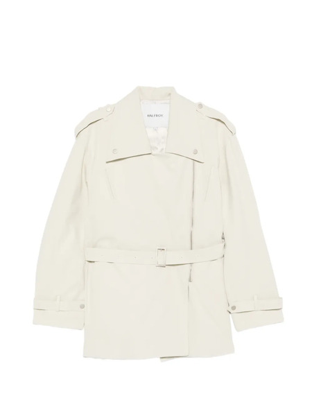  Halfboy Chiodo Belted Trench Coat - Neutrals 