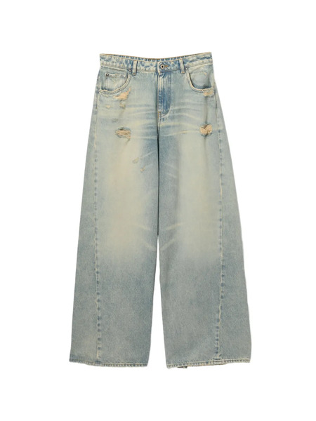  Halfboy Distressed Denim Trousers - Blue 