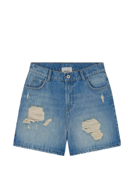  Halfboy Distressed-effect Denim Shorts - Blue 