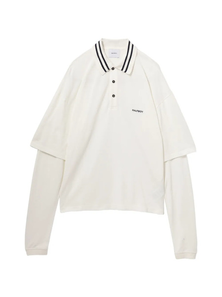  Halfboy Double Sleeves Polo Shirt - Neutrals 