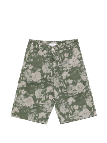  Halfboy Floral-print Shorts - Green 