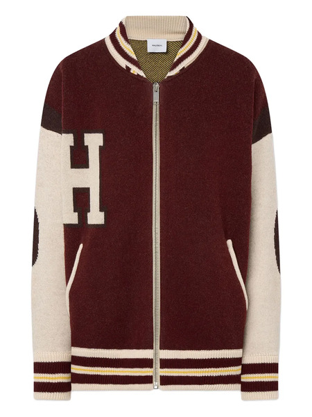  Halfboy Wool Bomber Jacket - Red 