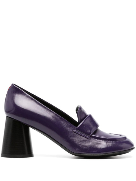  Halmanera Ace03 70mm Leather Pumps - Purple 