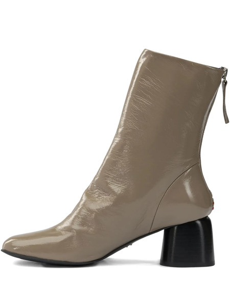  Halmanera 55mm Anna Patent-leather Boots - Neutrals 