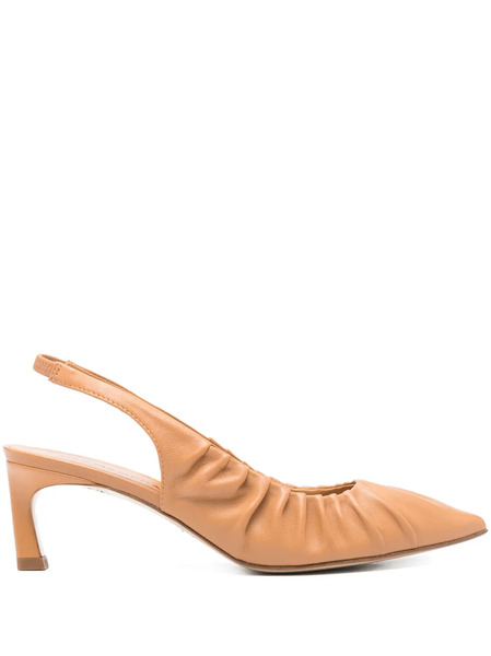  Halmanera 60mm Vale Slingback Pumps - Brown 