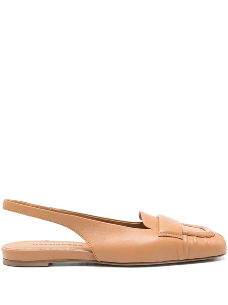  Halmanera Slingback Flat Pumps - Brown 