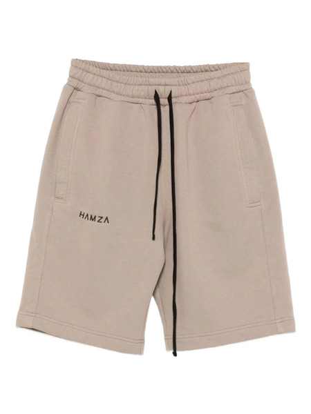  Hamza Cotton-blend Track Shorts - Neutrals 