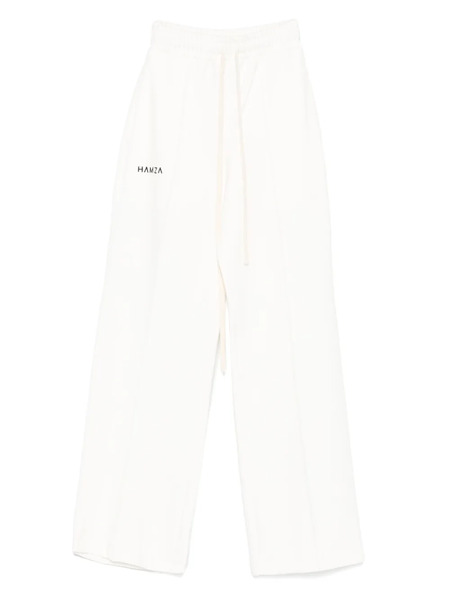  Hamza Drawstring-cuffed Trousers - White 