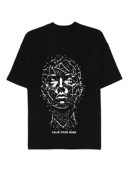  Hamza Face-print T-shirt - Black 