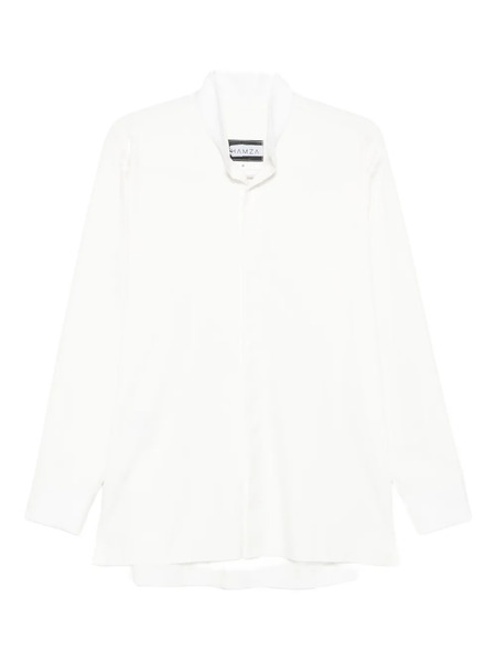  Hamza Mandarin-collar Shirt - White 