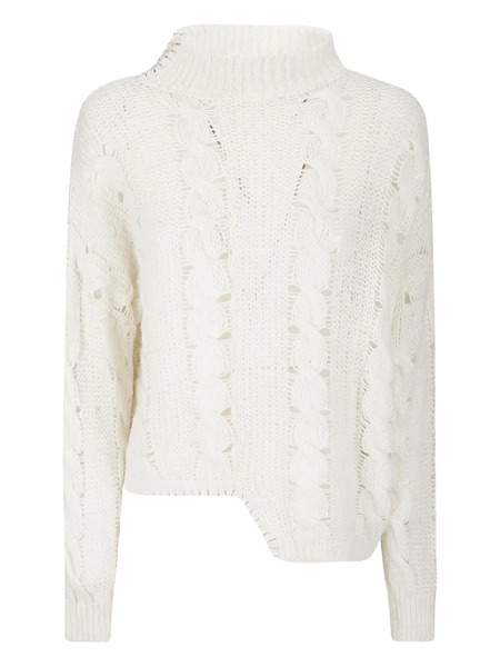  Handmade Cecile Cable-knit Sweater - White 