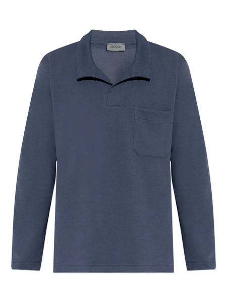  Hanro Long-sleeve Pocket Sweatshirt - Blue 