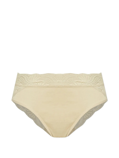  Hanro Midi Lace Trim Briefs - Neutrals 