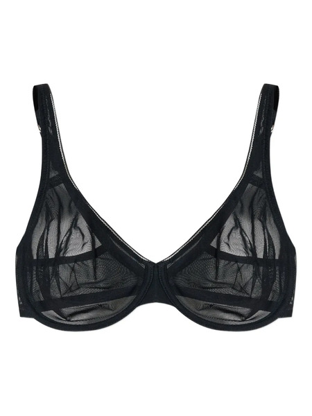  Hanro Sheer-panel Bra - Black 