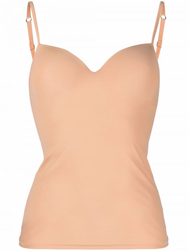  Hanro Sweetheart-neck Underwired Camisole - Neutrals 
