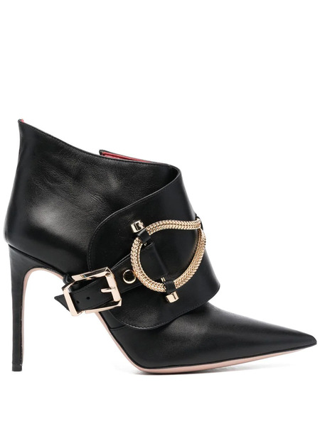  Hardot Chain-link Trim Ankle Boots - Black 