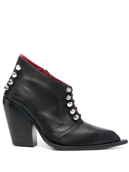  Hardot Stud-embellished Pointed Boots - Black 
