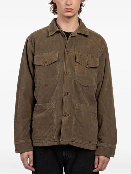  Hartford Button-fastening Shirt Jacket - Brown 