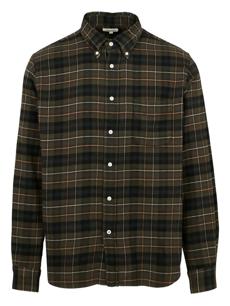  Hartford Checked Button-down Shirt - Green 