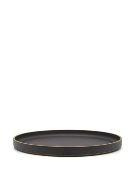  Hasami Porcelain Round Porcelain Plate - Black 