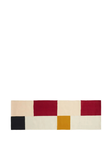  Hay Flat Works Colour-block Rug (80cm X 250cm) - Neutrals 