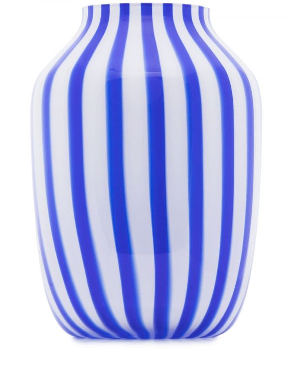  Hay Juice Striped Vase - Blue 