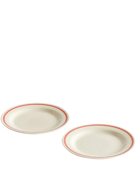  Hay Set Of Two Sobremesa Plates - White 