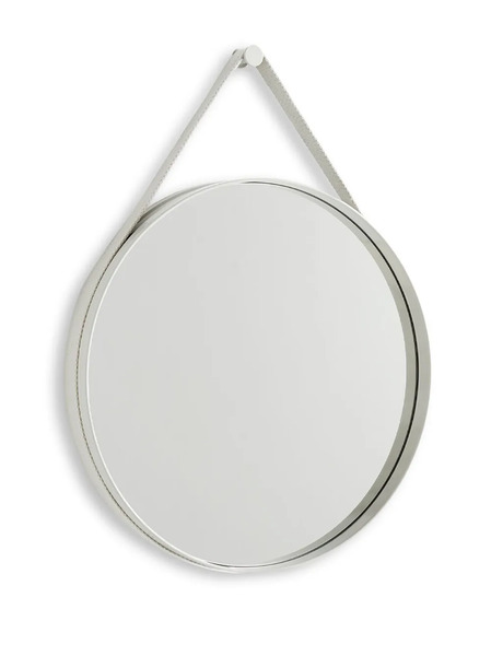  Hay Strap Mirror No 2 Circular-design Mirror - Grey 