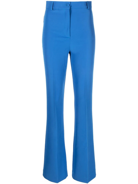  Hebe Studio Georgia Flared Tailored Trousers - Blue 