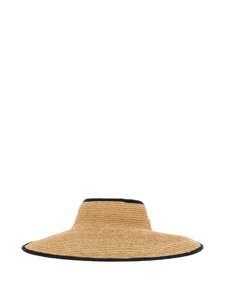  Helen Kaminski Raffia Trim-detail Hat - Neutrals 