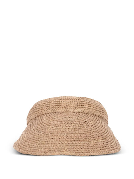  Helen Kaminski Raffia Visor Hat - Neutrals 