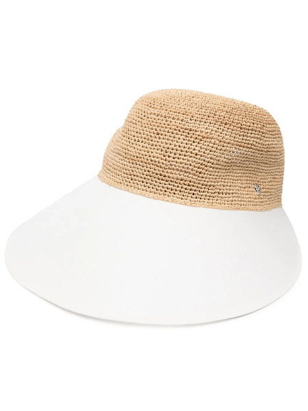  Helen Kaminski Woven Sun Hat Cap - Neutrals 