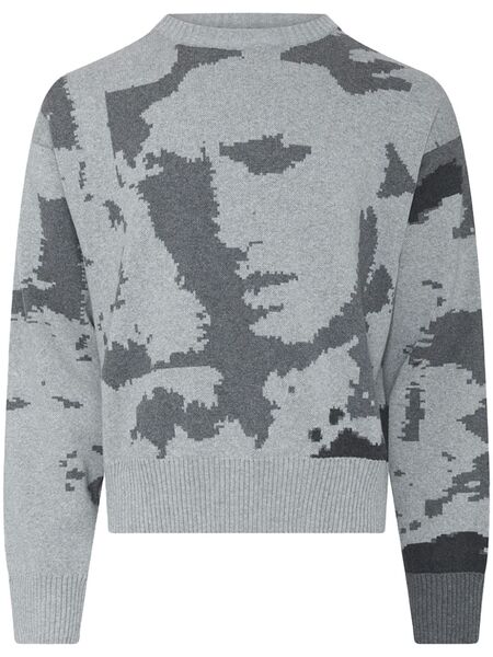  Heliot Emil Artwork-jacquard Sweatshirt - Grey 