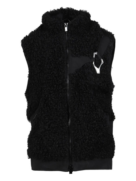  Heliot Emil Chiaroscuro Fleece Vest - Black 