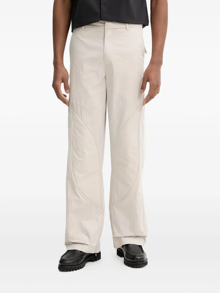  Heliot Emil Curved-panel Trousers - Neutrals 
