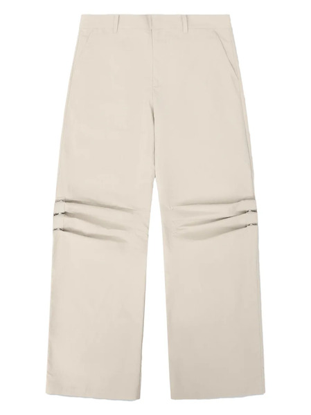  Heliot Emil Ferro Pleated-panel Trousers - Neutrals 