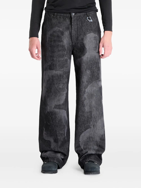  Heliot Emil Laser Denim Jeans - Black 