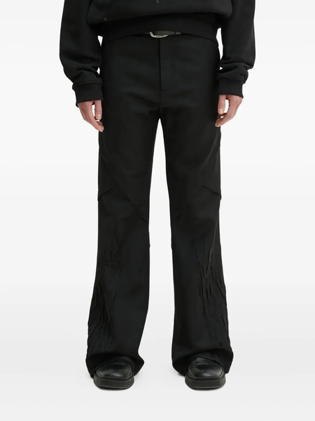  Heliot Emil Pleated Panel Trousers - Black 
