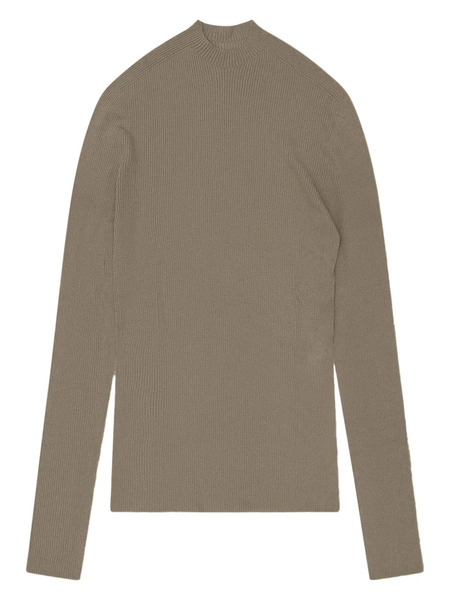  Heliot Emil Ribbed High-neck Sweater - Brown 