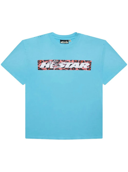  Hellstar Box Logo T-shirt - Blue 