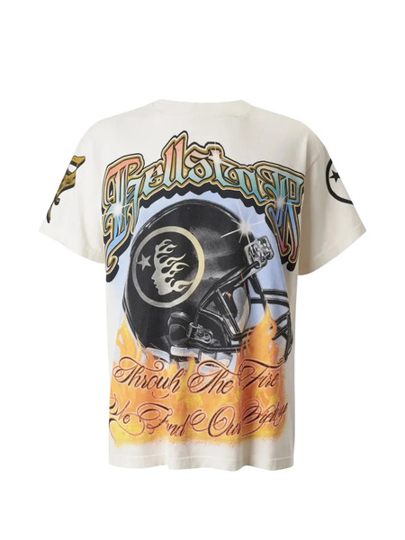  Hellstar Helmet T-shirt - Neutrals 