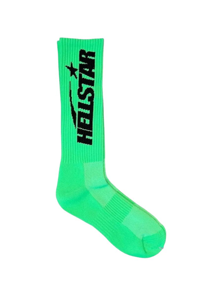  Hellstar Logo Socks - Green 